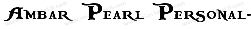 Ambar Pearl Personal字体转换